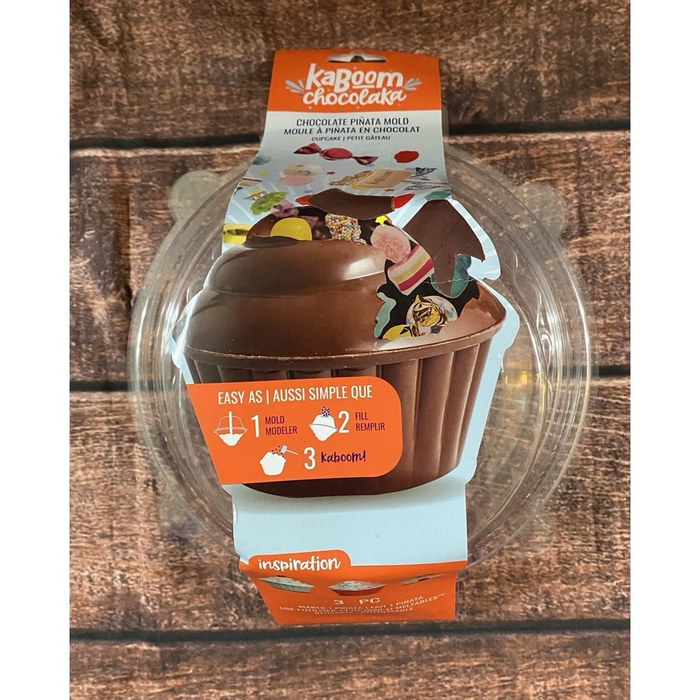 Kaboom Chocolaka Chocolate Piñata Mold (Cupcake) Plastic New